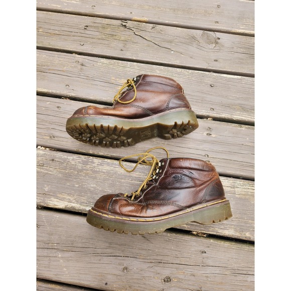 Dr. Martens 8287 Boots Brown Leather‎ Made in England Lace Up Size 9 main image 8